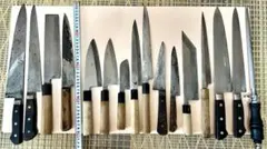 【豪華11丁セット】正本総本店/堺月光/義平/高級和包丁 中華包丁 まとめ売り 豪華11丁セット】正本総本店/堺月光/義平/高級和包丁 中華包丁 まとめ