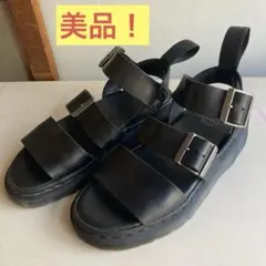 Dr.Martens ドクターマーチン サンダル 黒 厚底 マイルズ 24cm - メルカリ