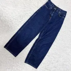 ★ユニクロ ジーンズ★デニムストレートパンツ【XS】綿100% Gパン 股浅