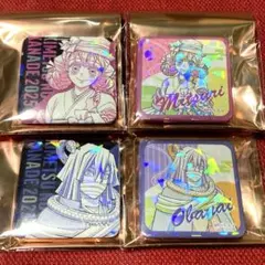 鬼滅の刃 鬼滅の奏宴 原画グリッター缶バッジ 冨岡義勇 竈門炭治郎 4点