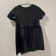 レザー　半袖ワンピース　ZARA