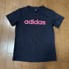 adidas ネイビー 半袖Tシャツ