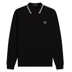 【タグ付き】FRED PERRY フレッドペリー 長袖ポロシャツ 黒