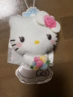 マクド ハローキティ ウェディングドレスキーホルダー