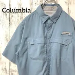 C1981 Columbia PFG ワークシャツ 半袖 ライトブルー .のサムネイル