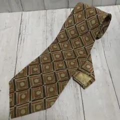 ネクタイ　Dior クリスチャンディオール　幾何学模様 シルク　希少　メンズ