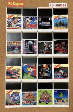 PC Engine HuCARD ソフト単品　16本セット