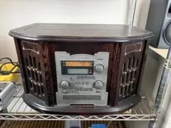 COLUMBIA卓上型ステレオシステムGP-28音聴箱レコードカセットラジオCD