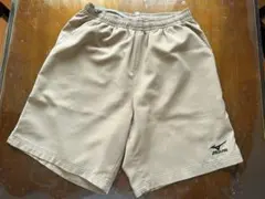 ミズノ　ショートパンツ　ユニS ベージュ