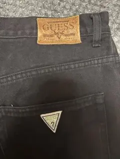 GUESS ゲス デニム ショートパンツ　ショーツ ブラックデニム　 W36のサムネイル