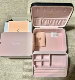 新品　PANDORA アクセサリーケース ピンク