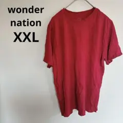 1点もの✨️wonder nation 【XXL】赤 Tシャツ 半袖シャツ