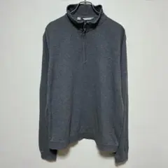 CUTTER&BUCK ハーフジップ　ロングスリーブ　シンプル無地　ロゴ刺繍