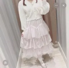 evelyn チュールボリュームSK スカート ピンク　美品