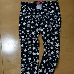 RealBvoice スター柄 ハーフパンツ ブラック Sサイズ