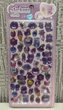 3Dシール　立体シール　硬い　ぷっくり　ユニコーン　ボンドロ風