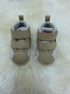 Asics ベージュ ホワイト スニーカー