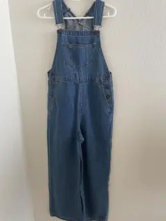gu レディース　デニムサロペット　オーバーオール　S ブルー
