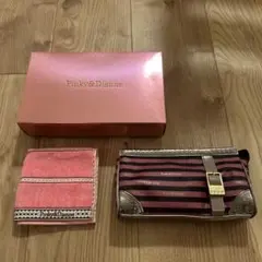 【新品未使用】Pinky&Dianne ポーチ＆タオルハンカチセット 箱なしのサムネイル