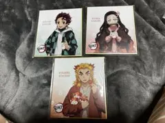 鬼滅の刃 ローソンコラボ ミニ色紙 3枚セット