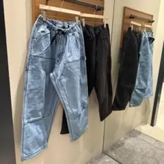 BEAMS フェードダック ダブルニーペインターパンツ