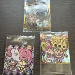 ジョジョの奇妙な冒険ウエハースシール ジョルノ トリッシュ ポルナレフ