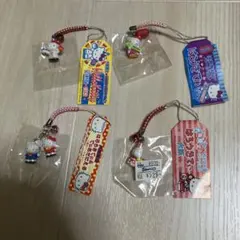 481 ハローキティ ストラップ 根付け ご当地 石川 金沢 忍者 2個セット