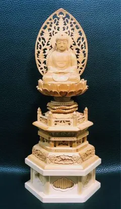 木製 仏像 蓮の台座 伝統的 - メルカリ