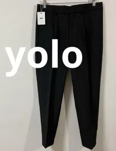 ヨロ　yolo タックテーパードパンツ　ブラック　センタープレス　新品未使用品