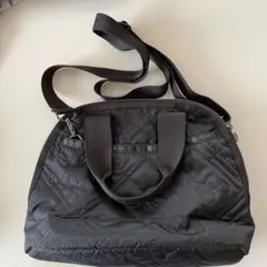 LeSportsacレスポートサック　パフィーブロッサムズ　ブラック　2WAY