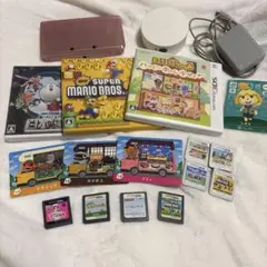 ゆ*ん様 3dsミスティピンク本体　nycリーダー ソフト付き