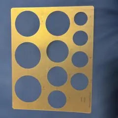 円形製図テンプレート 透明