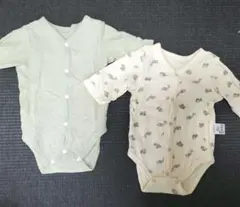 あったか素材　ベビー肌着 長袖 2点セット　60cm