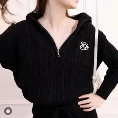 エピヌ　epine Ee half zip cable knitのサムネイル