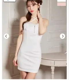 キャバドレス　キャバクラ　白　ホワイト