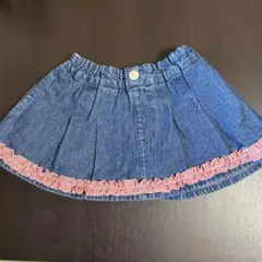 【タグ付き】petit main プリーツスカパン（100cm）