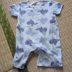 Lanie Kids クジラ柄ロンパース 9-12M