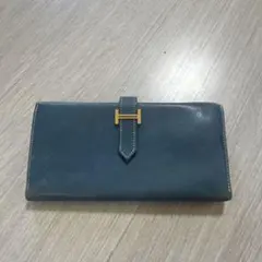 HERMES ベアン 長財布 ジョーヌプッサン 正規品 - メルカリ