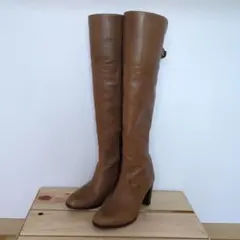 ダイアナ　ニーハイブーツ　２２cm! 2WAY　サイドジップ　チャンキーヒール