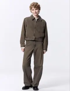 【GU】バレルレッグジーンズ