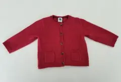 petit bateau プチバトー　カーディガン　74cm 12ヶ月　ピンク