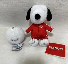 スヌーピー 赤いトレーニングウェア ぬいぐるみ