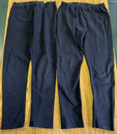 無印良品　黒レギンス130 2枚