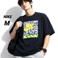 NIKE ナイキ Tシャツ メンズ M ブラック ビッグロゴ Y2K 00'S
