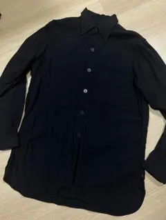 usn cpo ウールシャツ ビンテージ 40s マチ NAVY 片ポケ