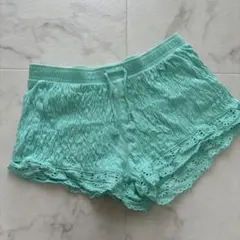 本日限定値下げ　ZARAKIDS レースショーパン　グリーン サイズ128cm