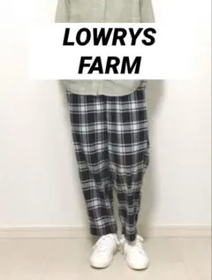 LOWRYS FARM ローリーズファーム　チェックパンツ　カジュアルパンツ