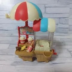 シルバニアファミリー　ポップコーン屋さん　ショップ　ワゴン　小物おまけ