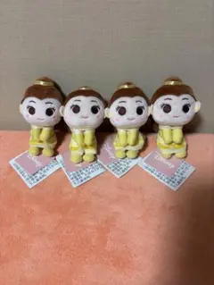 ディズニー　&you マスコット　美女と野獣　ベル　4個セット