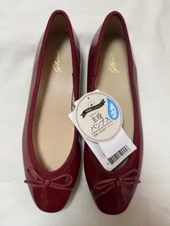 【新品未使用】　Honeys バレエシューズ　赤色　23.5センチ　パンプス